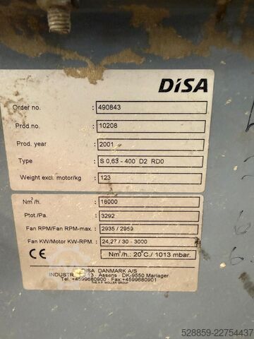 Dust extraction fan  