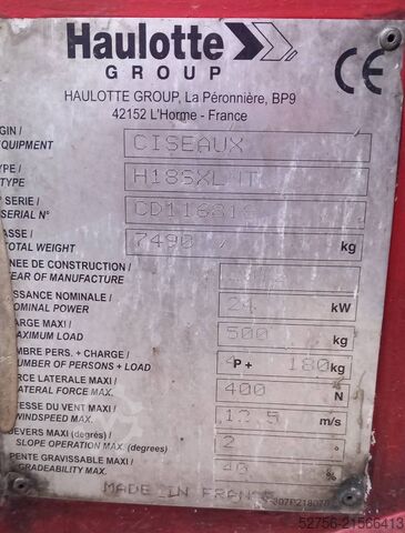Scherenhebebühne Haulotte H18SXL