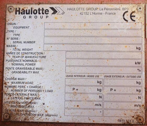 Scherenhebebühne Haulotte Compact 8W