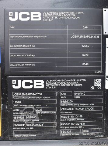 Teleskoplader JCB 540-140