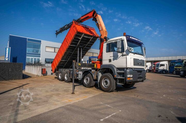 Kipper mit Kran MAN TGA 41.390 BB - PK 21502/4xhydr.