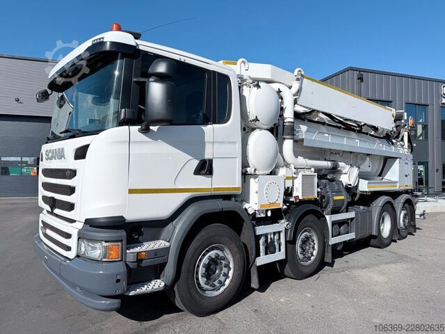 Saugwagen SCANIA G450 8x2*6 Hvidtved Larsen SuperFlex 414 6" JHL