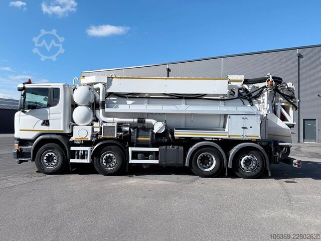Saugwagen SCANIA G450 8x2*6 Hvidtved Larsen SuperFlex 414 6" JHL
