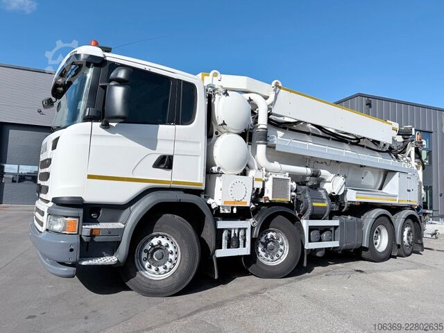 Saugwagen SCANIA G450 8x2*6 Hvidtved Larsen SuperFlex 414 6" JHL