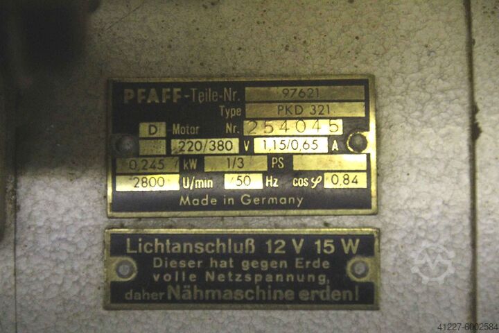 Electric motor 0.245 kW 2800 rpm Pfaff PKD 321