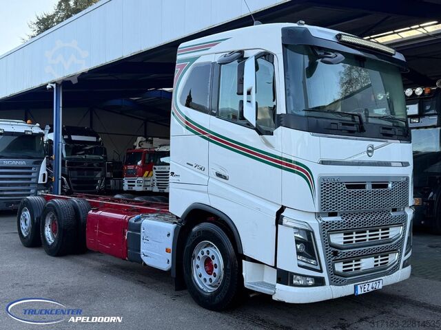 Chassis cab Volvo FH 750 Stuuras, Naafreductie, Euro 6, Luchtvering