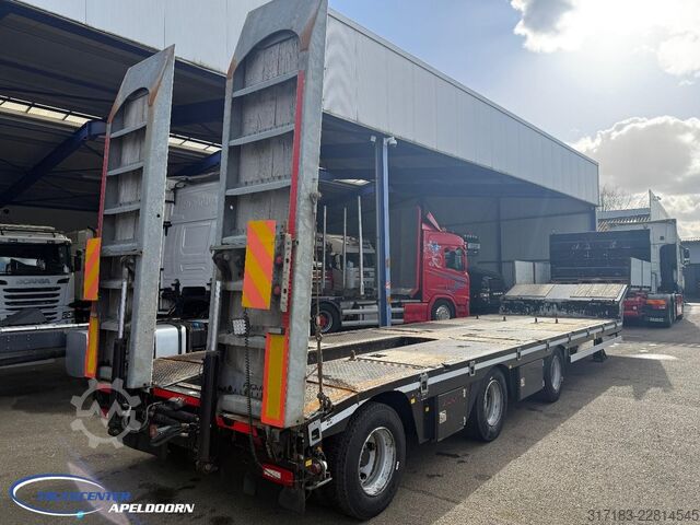 Semi low loader DAMM SE-54M 40 Ton laadvermogen, Laadrampen, ROR assen