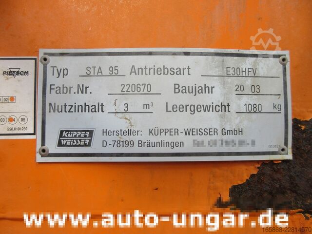 Winter service equipment Mercedes-Benz Atego 1523 Winterdienst Küpper-Weisser