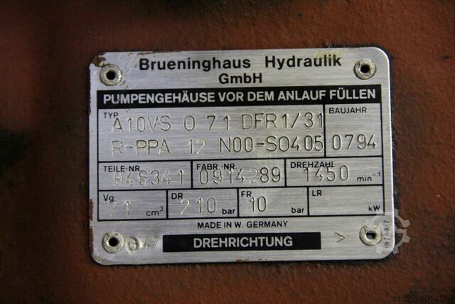 Hydraulikaggregat 11 kW/1450 U/min Flutec Battenfeld PT-350/4.0/M/ FL086-E