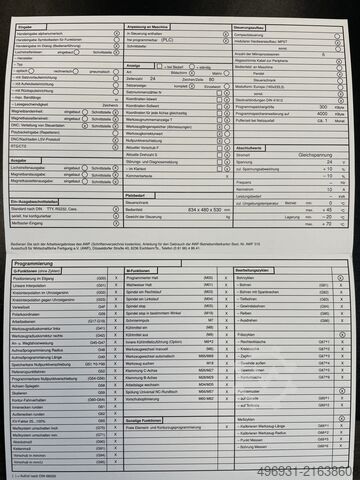Tool milling machine Deckel FP4 NC