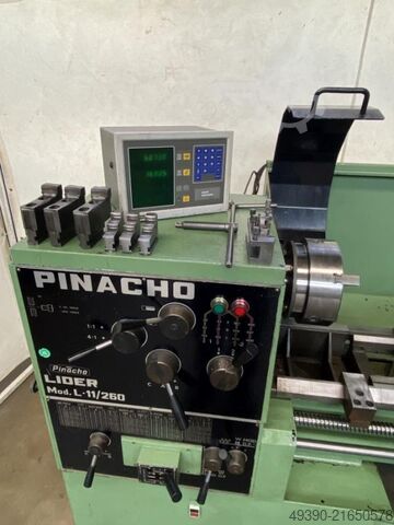 L + Z Drehmaschine mit Digitalanzeige / Ø 520 x 1500 mm, Drehbank PINACHO L-11/260