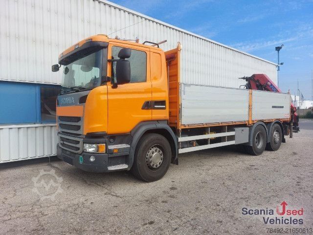 LKW mit Pritsche (offen) Scania G 410 LB6x2*4MNA Pritsche HMF 2120-4 Heckkran