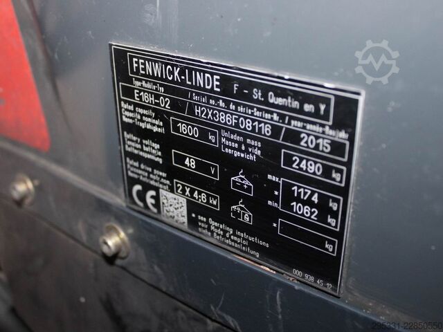 Elektro 3 Rad-Stapler Linde E 16 H-01  386
