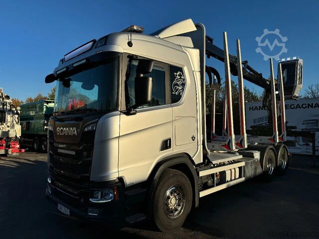 Holztransporter Scania R730 V8 6X4, Retarder, Timber-truck + Kesla L20...