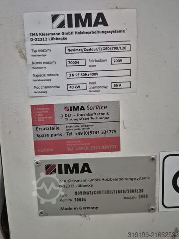 Kantenbeleimmaschine Okleiniarka IMA/Homag NOVIMAT/CONTOUR/I/G80/790