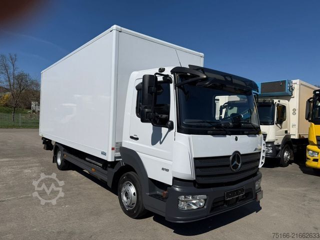 Transporter mit Koffer MERCEDES-BENZ ATEGO 818 L Koffer 6,10 m LBW 1 to.*AHK*EURO 6 E