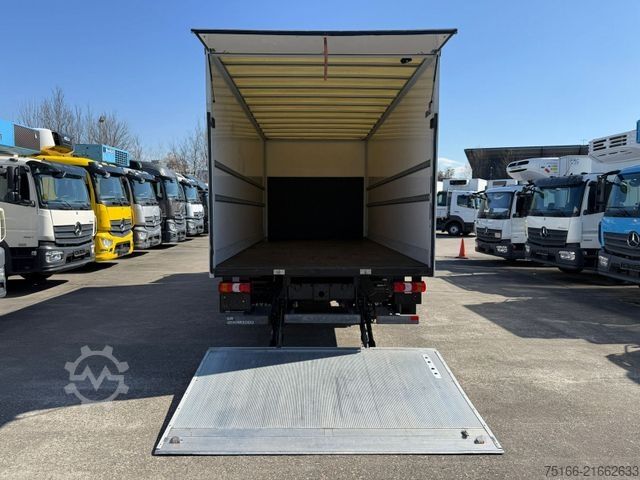 Transporter mit Koffer MERCEDES-BENZ ATEGO 818 L Koffer 6,10 m LBW 1 to.*AHK*EURO 6 E
