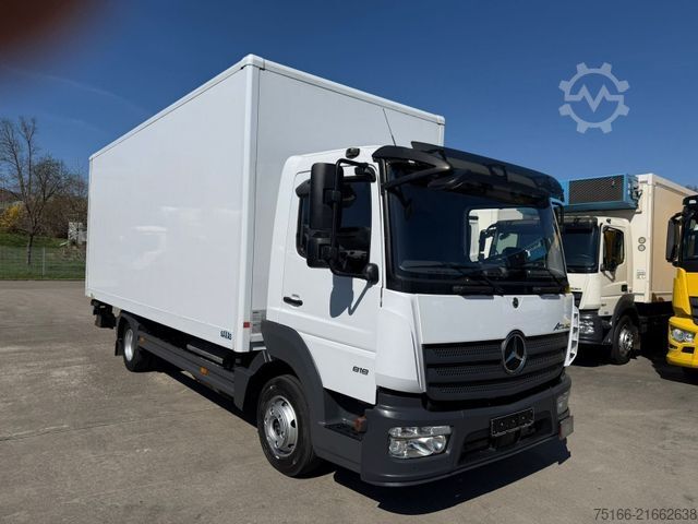 Transporter mit Koffer MERCEDES-BENZ ATEGO 818 L Koffer 6,10 m LBW 1 to.*AHK*EURO 6 E