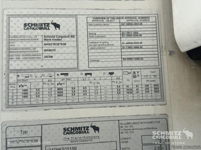 Kühlauflieger Schmitz Cargobull Tiefkühler Standard Ladebordwand