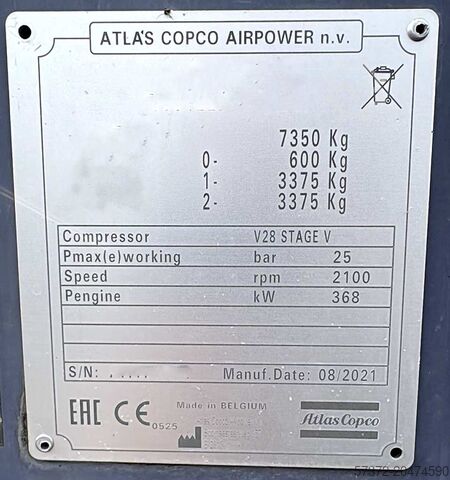 Baukompressor Atlas Copco V28 Stage V