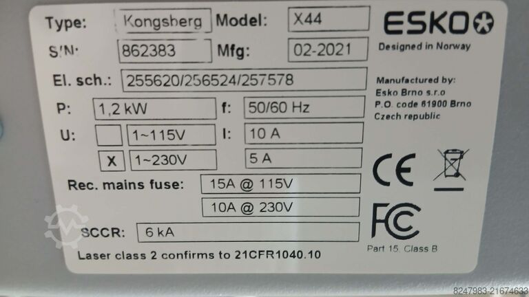 Beschneidungsmaschine Kongsberg X44