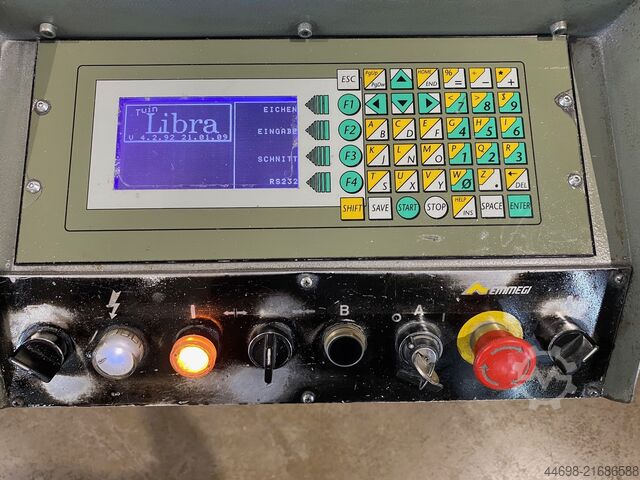 Double mitre saw for aluminium profiles Emmegi Twin Libra