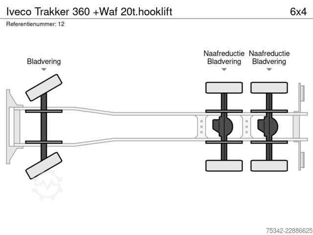 Hook arm system Iveco Trakker 360 +Waf 20t.hooklift
