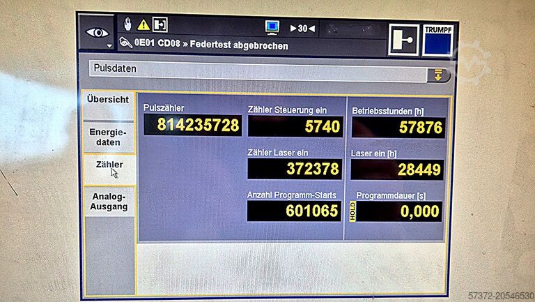 CNC Laserschneidanlage TRUMPF TruLaser 5030 fiber L41 (3 kW)