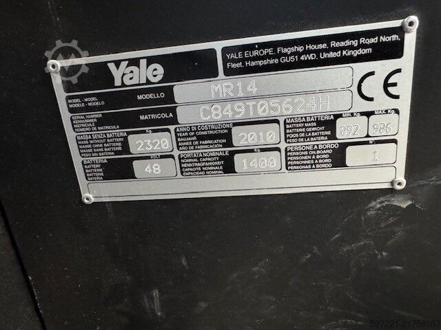 Schubmaststapler Yale MR14