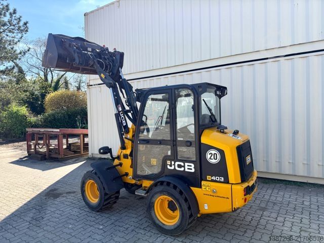 Radlader JCB 403 / 980 Stunden / Schaufel + Gabel