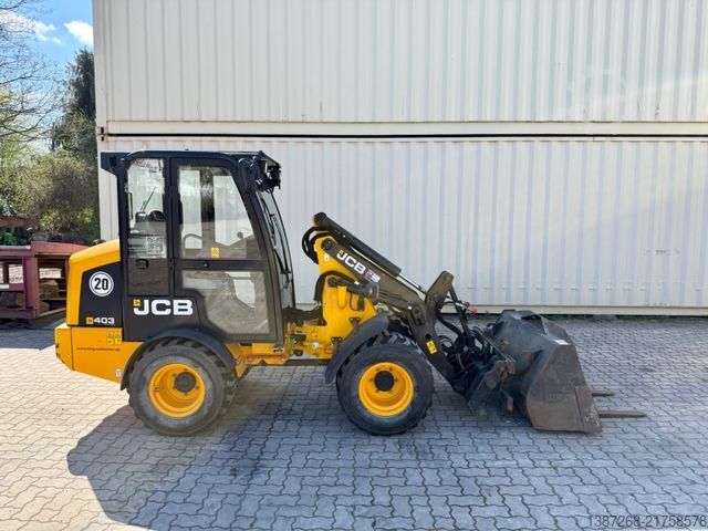 Radlader JCB 403 / 980 Stunden / Schaufel + Gabel