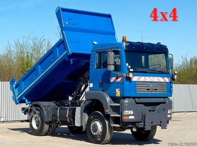 Tipper truck MAN TGA 18.410 * Kipper 4,10 m * 4x4 * TOPZUSTAND