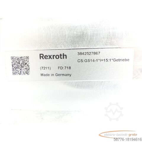 Rexroth motor Rexroth 3SIEK63-4C2/339 MNR 3842547992 Getriebe SN: 720B17343032