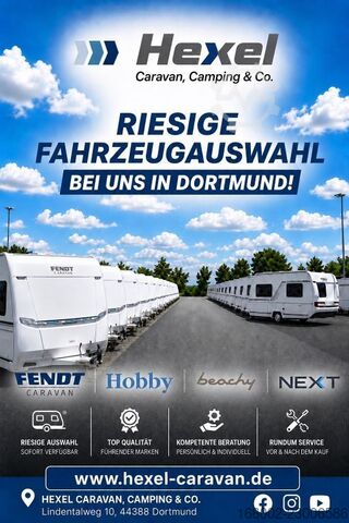 Wohnwagen HOBBY Excellent Edition 650 KMFe 2.200 kg Auflastung