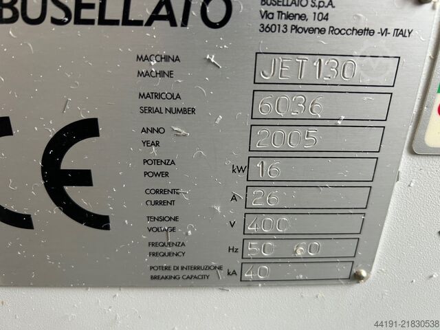 CNC machining center Busellato JET 130 Busellato JET 130