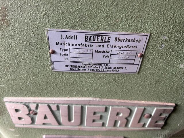 Bäuerle AS 51 surface planer Bäuerle AS 51