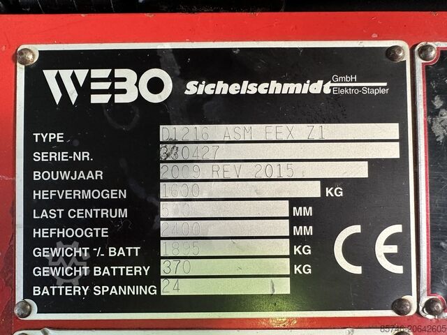 D 1216 ASM - Atex EX 2G / Zone 1 !! NEW battery !! SICHELSCHMIDT D 1216 ASM - Atex EX 2G / Zone 1  !! NEW battery !!