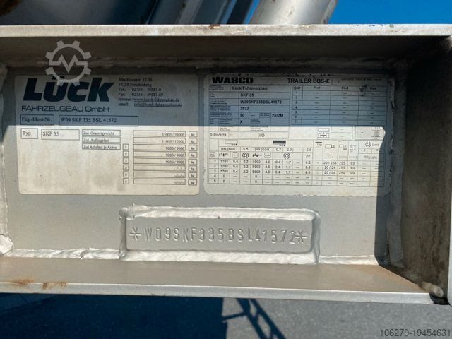 Tipper semitrailer  LUECK