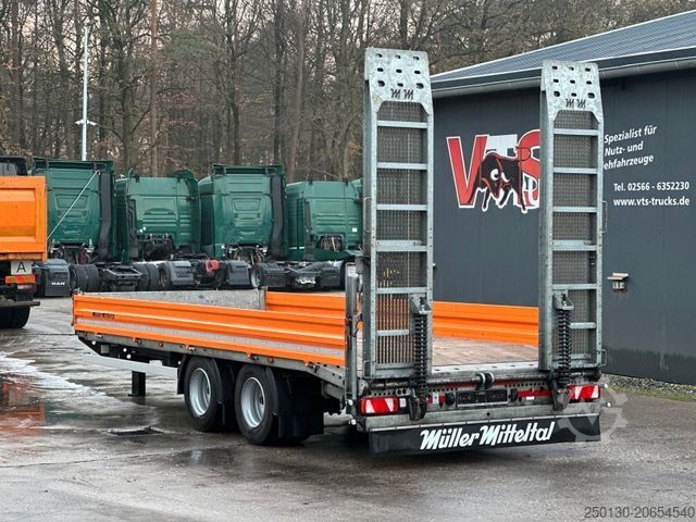 Tieflader Anhänger MÜLLER-MITTELTAL TA 14,4 Tieflader Tandem Zwillingsbereift
