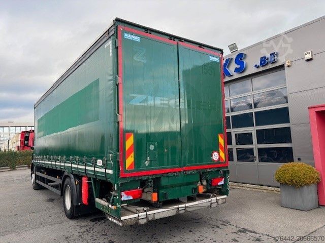 Flatbed truck with tarp MAN TGM 18.290BL-SCHIEBEPLANEN/EDSCHA DACH/LBW 2TON