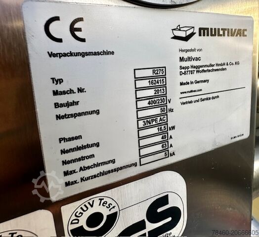 Verpackungsmaschine MULTIVAC R-275