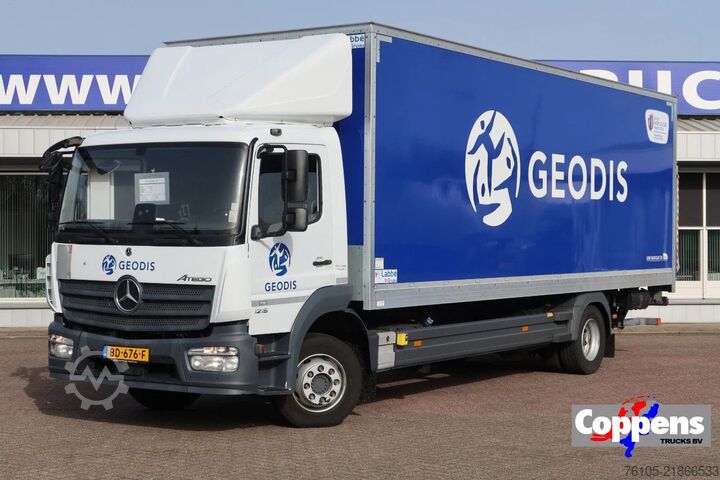 Box body Mercedes-Benz Atego 1218 1218 L Bak+Klep Dhollandia 1500 kg