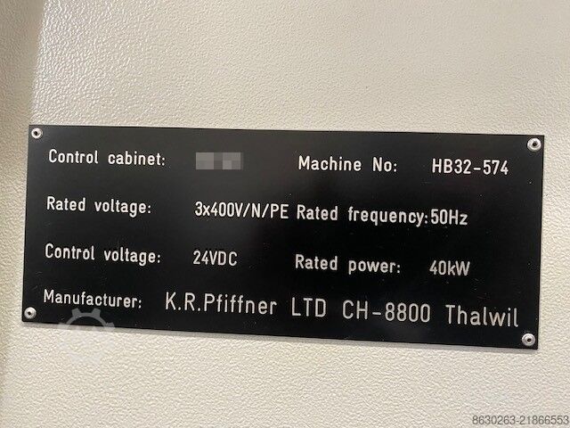 Transfer machine Pfiffner HYDROMAT HB32-574