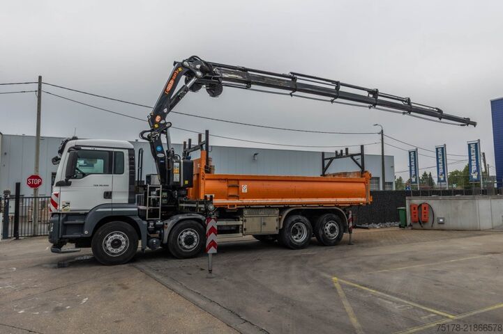 Tipper with crane MAN TGS 35.400 BL -8x4H-6+ PM 38.5 SP-LC/7x