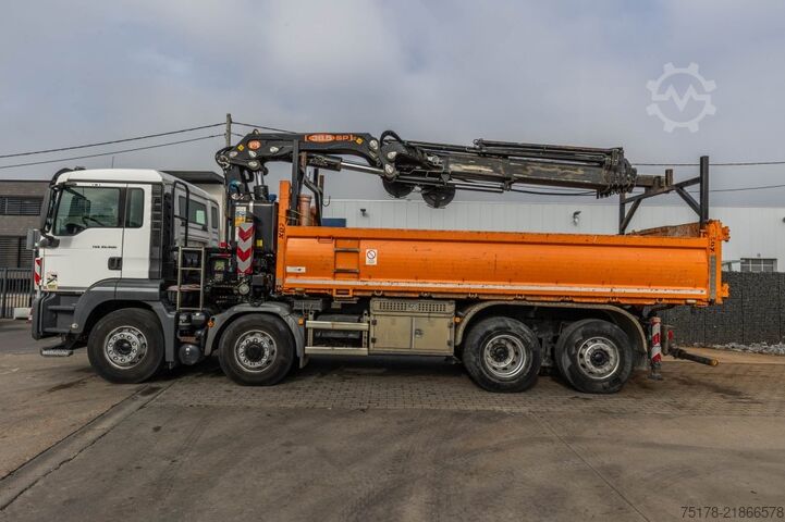 Tipper with crane MAN TGS 35.400 BL -8x4H-6+ PM 38.5 SP-LC/7x