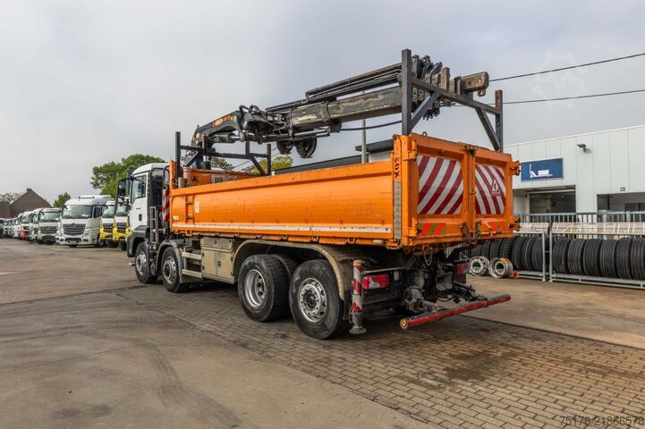 Tipper with crane MAN TGS 35.400 BL -8x4H-6+ PM 38.5 SP-LC/7x