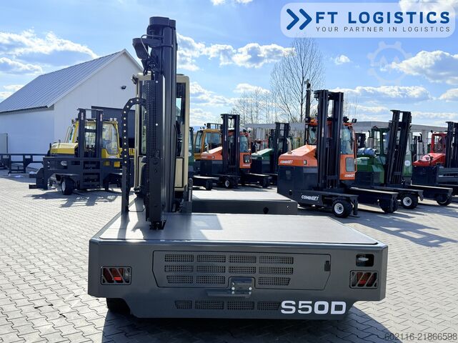 Side loader forklift Hubtex S50D TRIPLEX 6300 FREE-LIFT PLATFORM1600