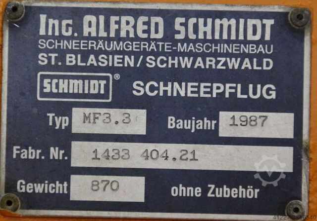 Schneepflug Schmidt MF3.3