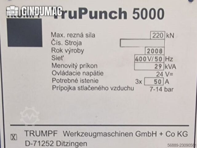 TRUMPF TruPunch 5000 TRUMPF TruPunch 5000