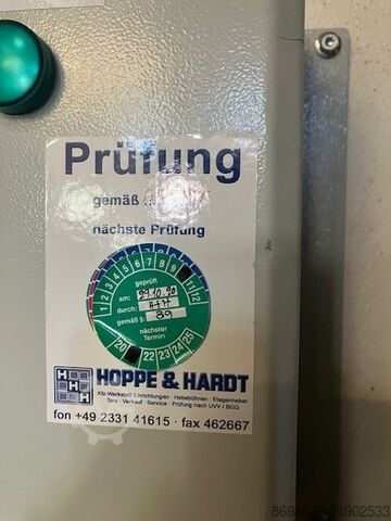Storage lift Hoppe & Hardt ZSL1,0-3500